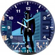 nightwing into the dark it wall clock