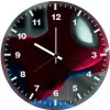 spiderman closeup art mj wall clock
