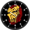 iron man typography artwork qj wall clock