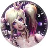 harley quinn danger dr wall clock