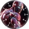 iron man in iconic armor suit os wall clock