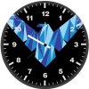nightwing logo x6 wall clock