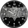 batman logo 3d art tr wall clock
