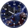 batman superman art 7p wall clock