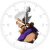 street fighter v minimalism 1d wall clock
