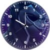 black panther fractal art gi wall clock