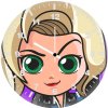black widow doddle art jl wall clock