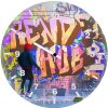 graffiti spiderman 5j wall clock