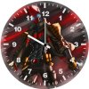 red hood sketch artwork y4 wall clock