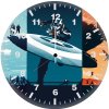 captain america poster art 95 wall clock