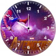 spiderman avengers infinity war artwork rj wall clock