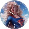 supergirl blonde bh wall clock