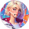 gwen stacy graceful power nw wall clock