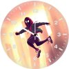 miles morales in full swing 61 wall clock