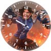 winter solider and rocket raccoon i5 wall clock