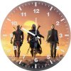 deadpool mandalorian john wick 3o wall clock