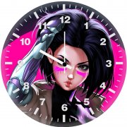 alita battle angel illustrations zm wall clock
