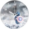 lego captain america hero my wall clock