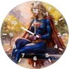 supergirl guardian of the garden ku wall clock
