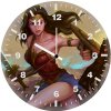 wonder woman digital art fv wall clock