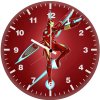 hero in red 3e wall clock