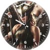 hawkman and hawkgirl 4w wall clock