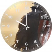 captain america solider tv wall clock