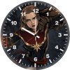 captain marvel comic artwork eo wall clock