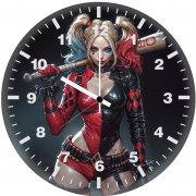 harley quinn awakening uq wall clock