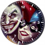 art joker and harley quinn nm wall clock