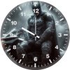 batman with batcycle in rain fp wall clock