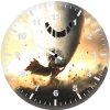 superman saving plane 0m wall clock