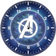 avengers logo tw wall clock