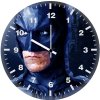 batman low poly illustration c9 wall clock