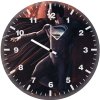 black superman zr wall clock