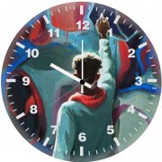 spiderman into the spider verse paint art v3 wall clock
