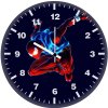 spiderman 2099 neon shadows on wall clock