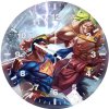 superman vs goku 6b wall clock
