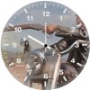 terminator on bike nd wall clock