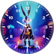 bat bunny 2g wall clock