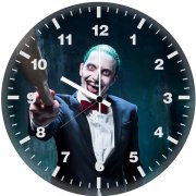 mad joker with baseball cosplay r7 wall clock