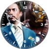 tony stark as iron man portrait artwork el wall clock