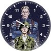 young and old steve rogers artwork hc wall clock