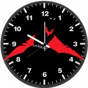 batman beyond red wings minimal 97 wall clock