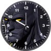 batman glowing eyes digital art nf wall clock