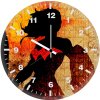 wonder woman newart minimal gh wall clock