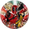 deadpool and wolverine speeding into action zy wall clock