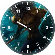 aquaman underwater artwork h4 wall clock