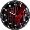 spiderman turning into venom tm wall clock