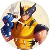wolverine smoking lr wall clock
